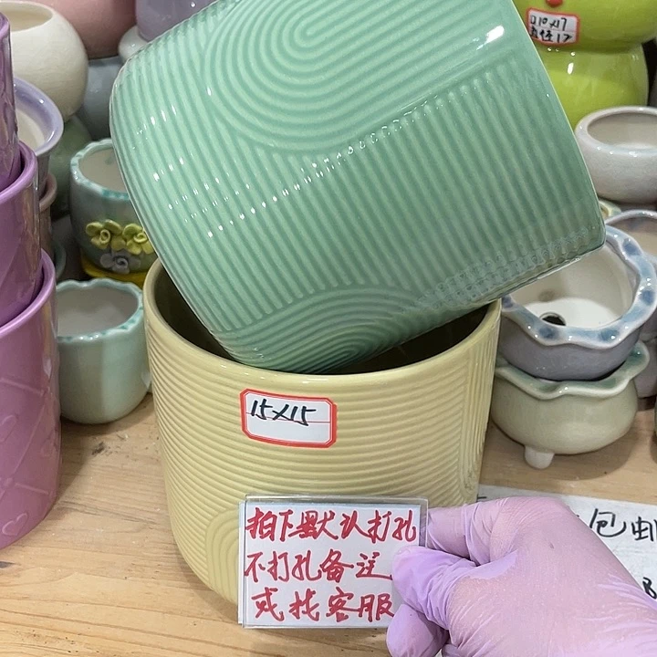 红陶陶瓷花盆凑12米包邮