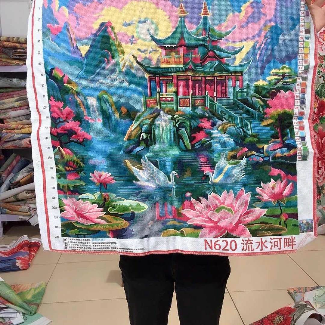 棉十字绣成品出售