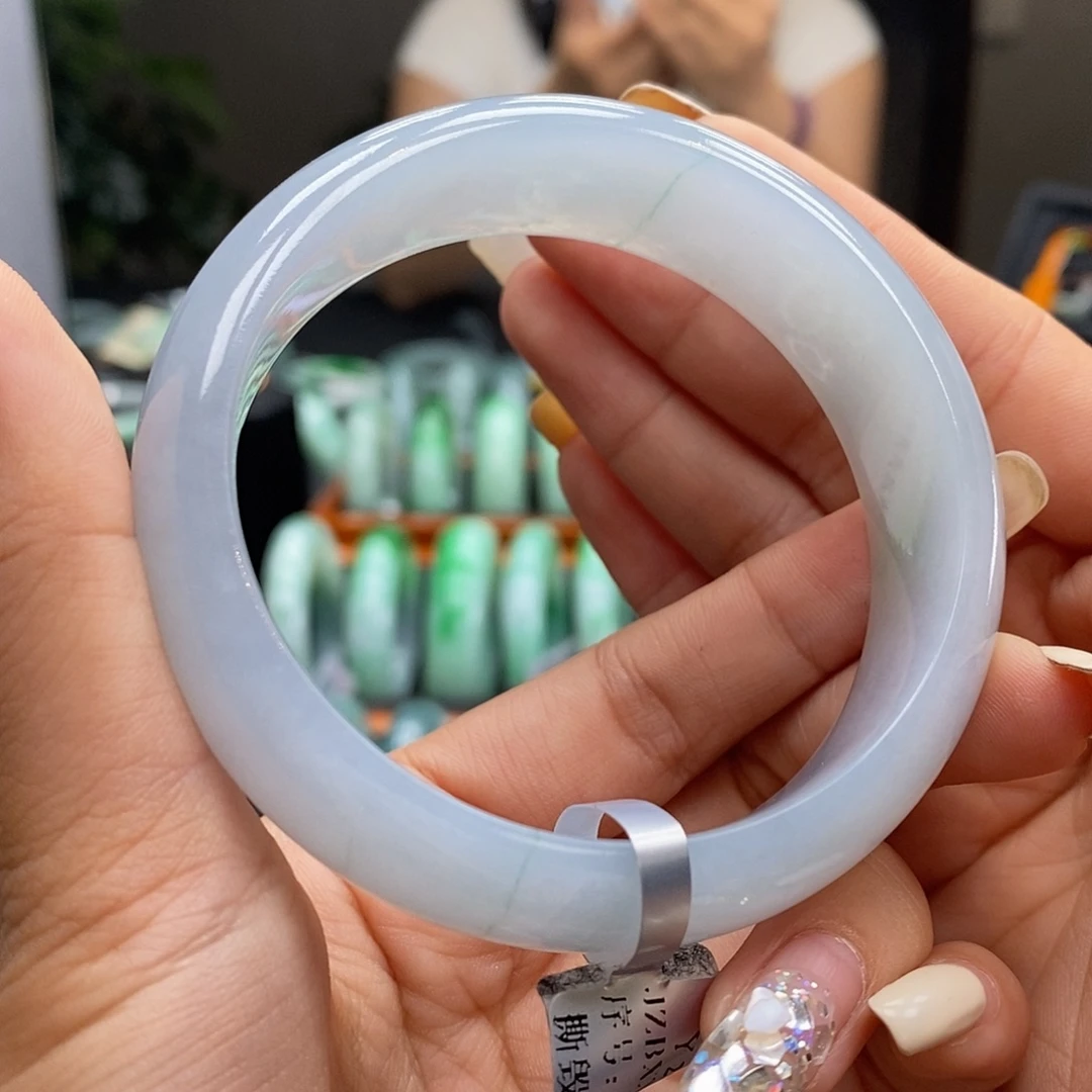 翡翠未镶嵌手镯缅甸翡翠58