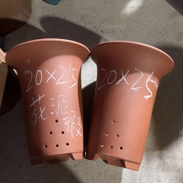 紫砂花盆宜兴紫砂花盆2只