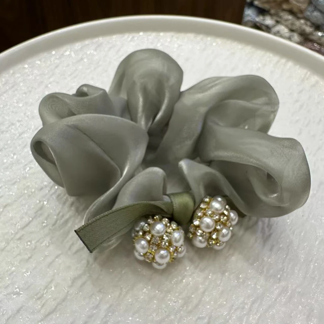 0623  青色时尚简约发圈