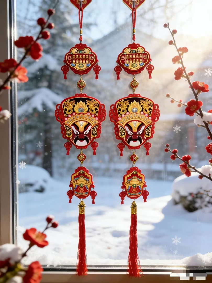 单个京剧脸挂件【2串】大礼包新年大礼包挂件装饰用品以直播间为准