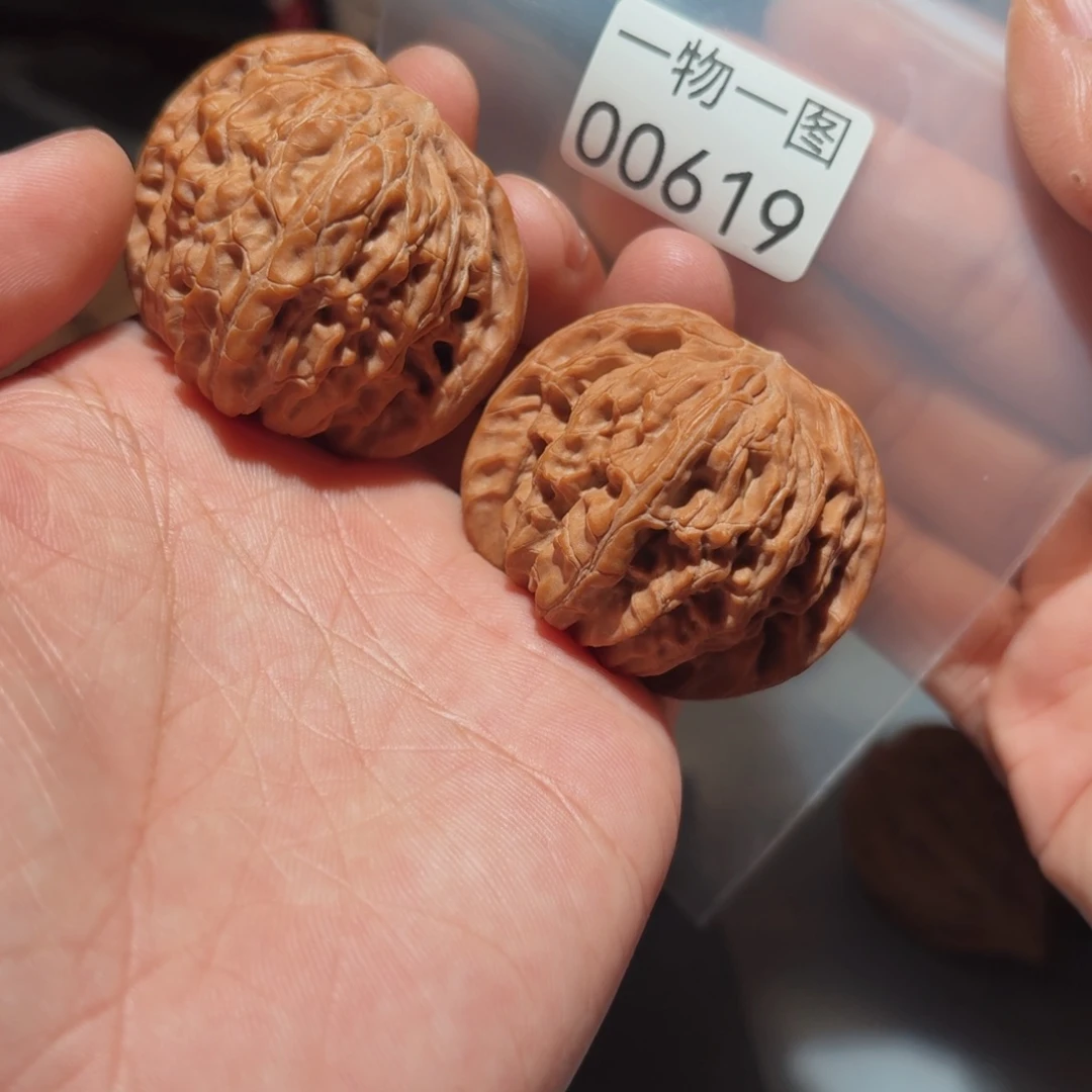 文玩核桃把件磨盘