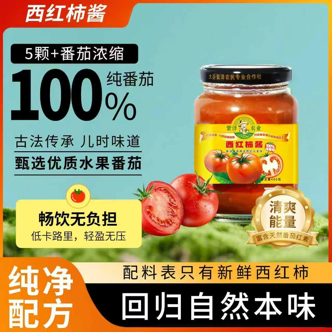 山西特产 西红柿酱460×6瓶 番茄调味罐头 零添加