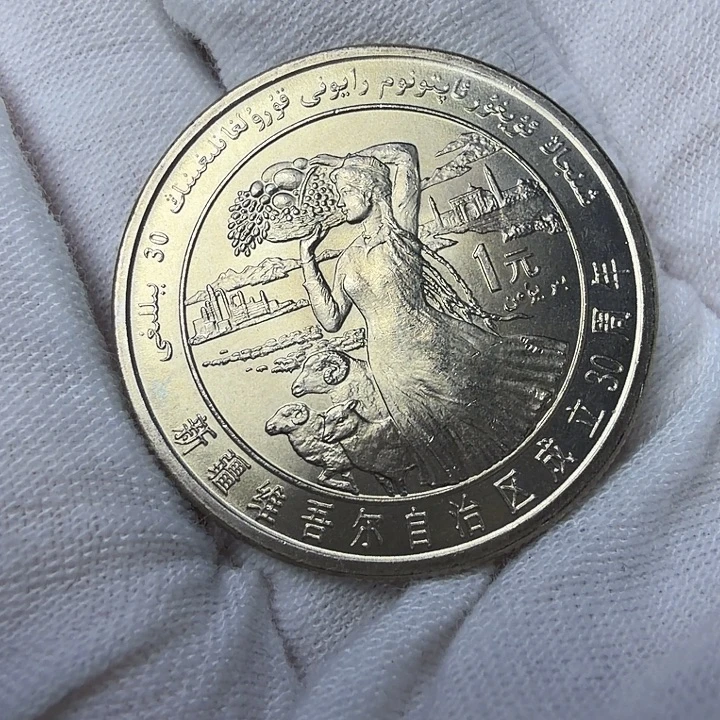 其他普通金属新疆纪念币一枚