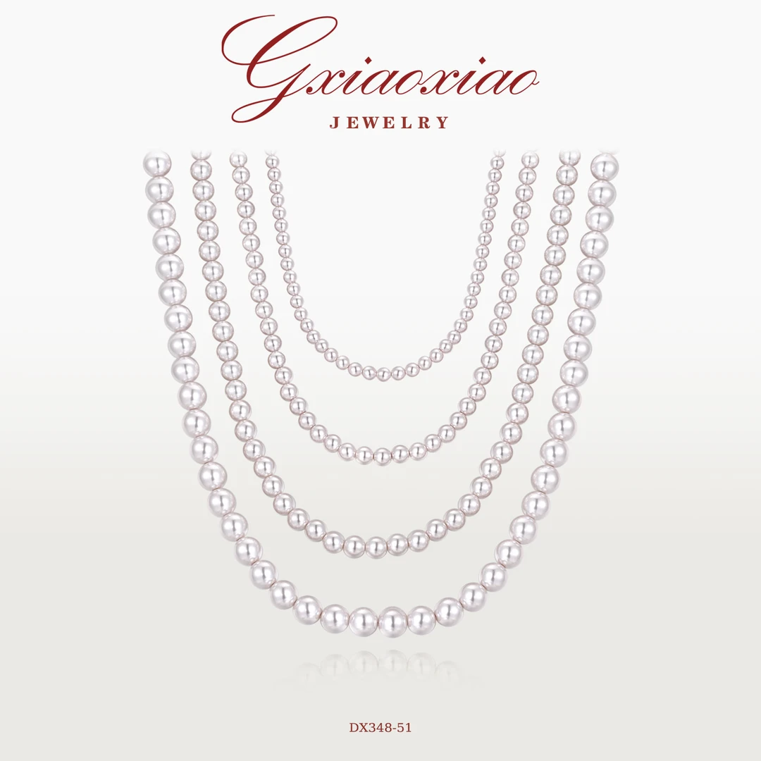 G XIAOXIAO 925银 法式气质轻奢高级百搭锁骨项链 DX348