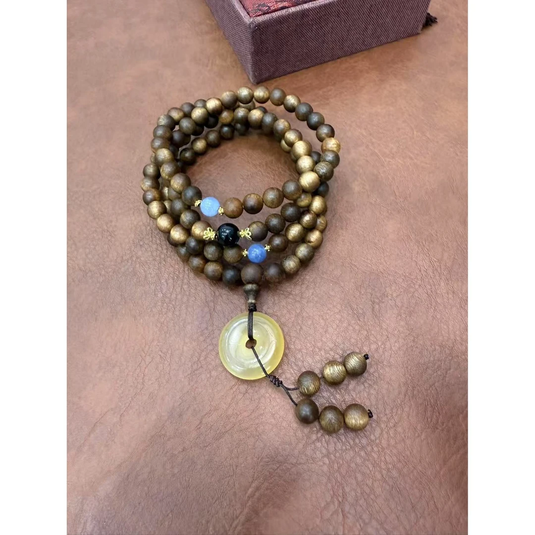 沉香B1035沉香多圈手串无礼盒精品手串配饰