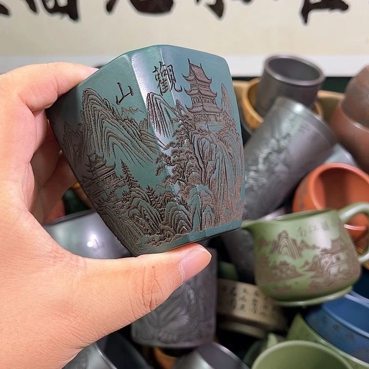茶杯紫砂全手工紫砂主人杯
