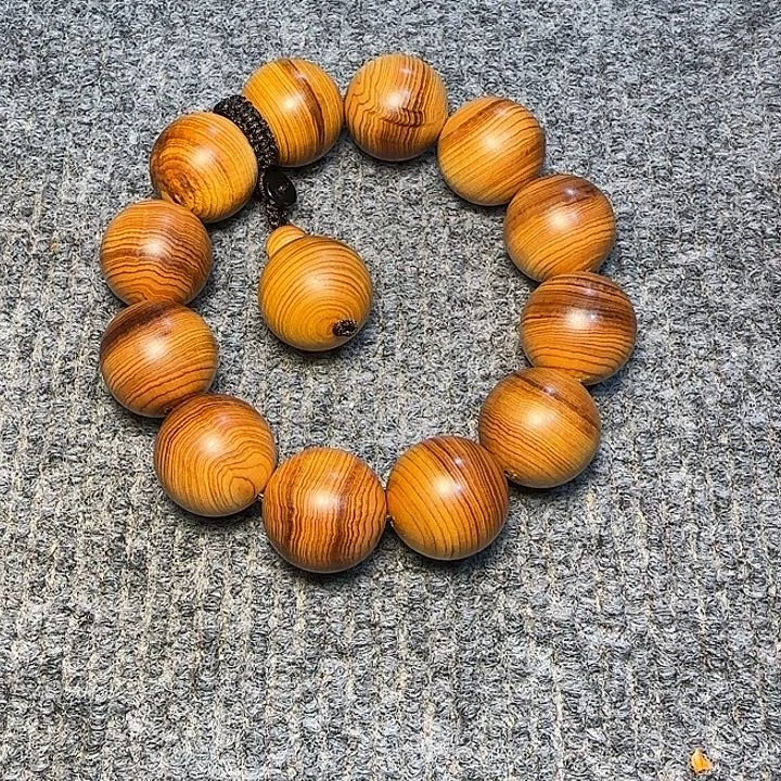 柏木（崖柏）全陈化老料把件串2.0