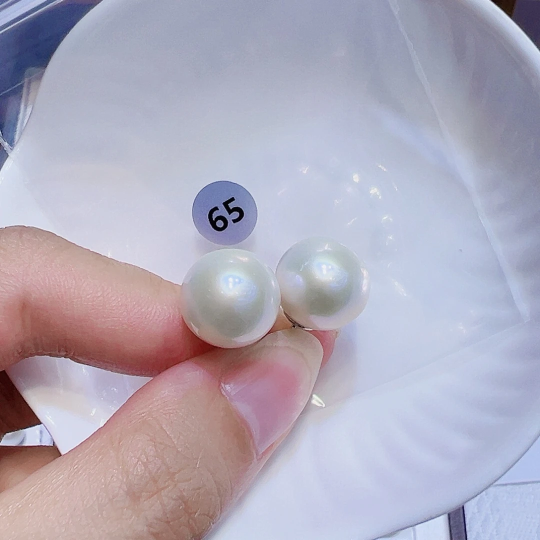淡水珍珠耳饰银S925镶嵌