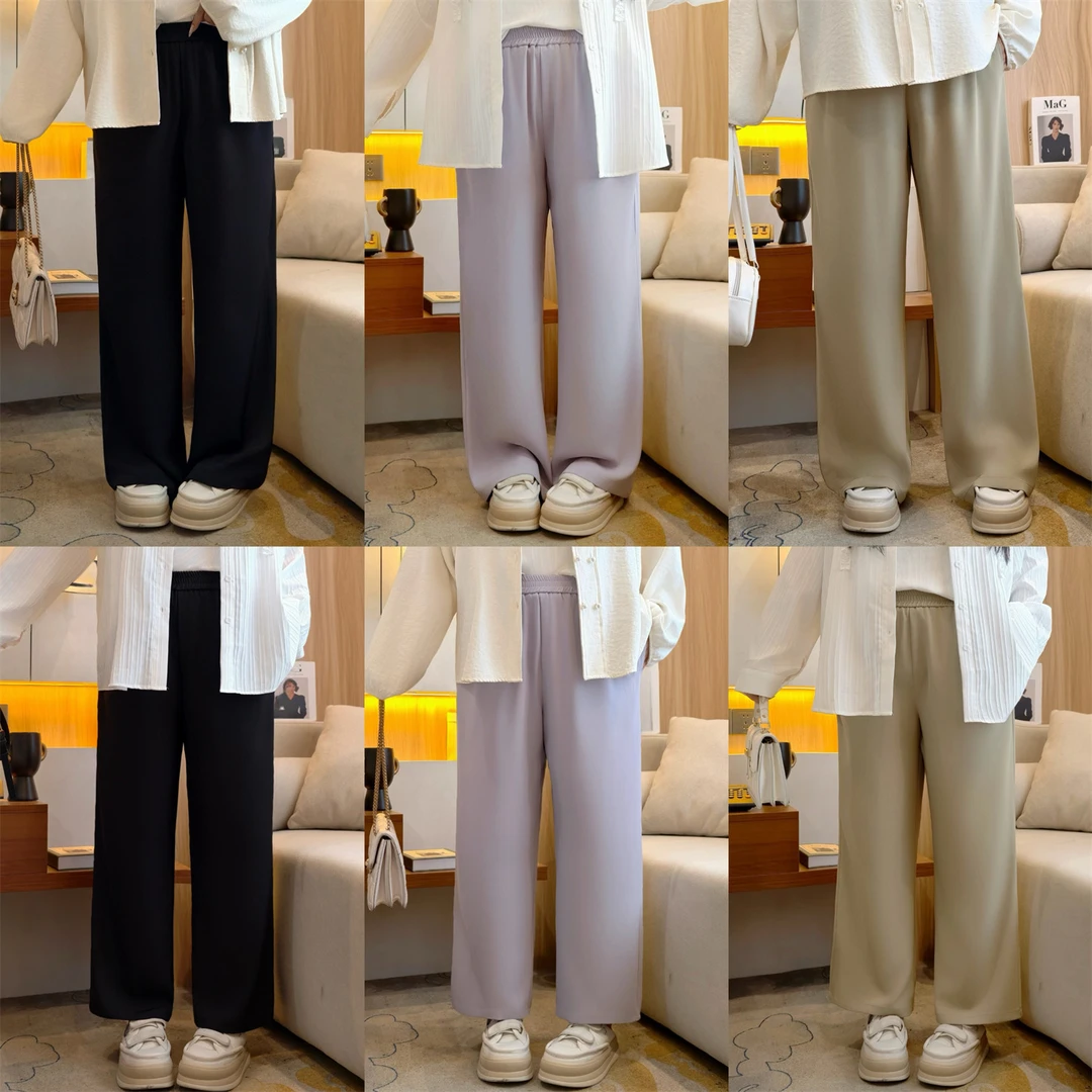 大码女装秋季宽松减龄休闲花契200斤胖mm凉感冰氧裤 15205