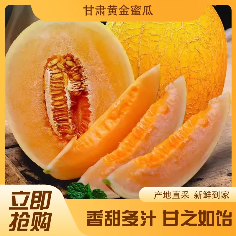 直发正宗甘肃民勤哈密瓜橙肉脆甜多汁