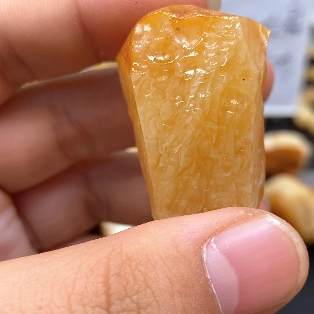 定制琥珀未镶嵌次*喵天然蜜蜡原石加工不退不换