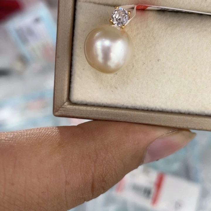 海水珍珠颈饰银S925镶嵌