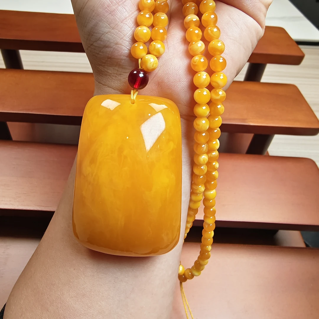 DF8882波斯新蜜  珠链款大平安无事牌