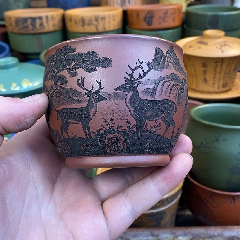 【闪购商品】紫砂杯子宜兴全手工紫砂杯