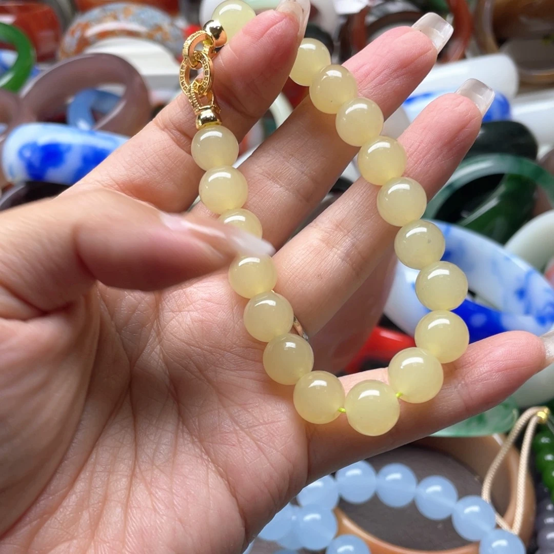 和田玉未镶嵌手链