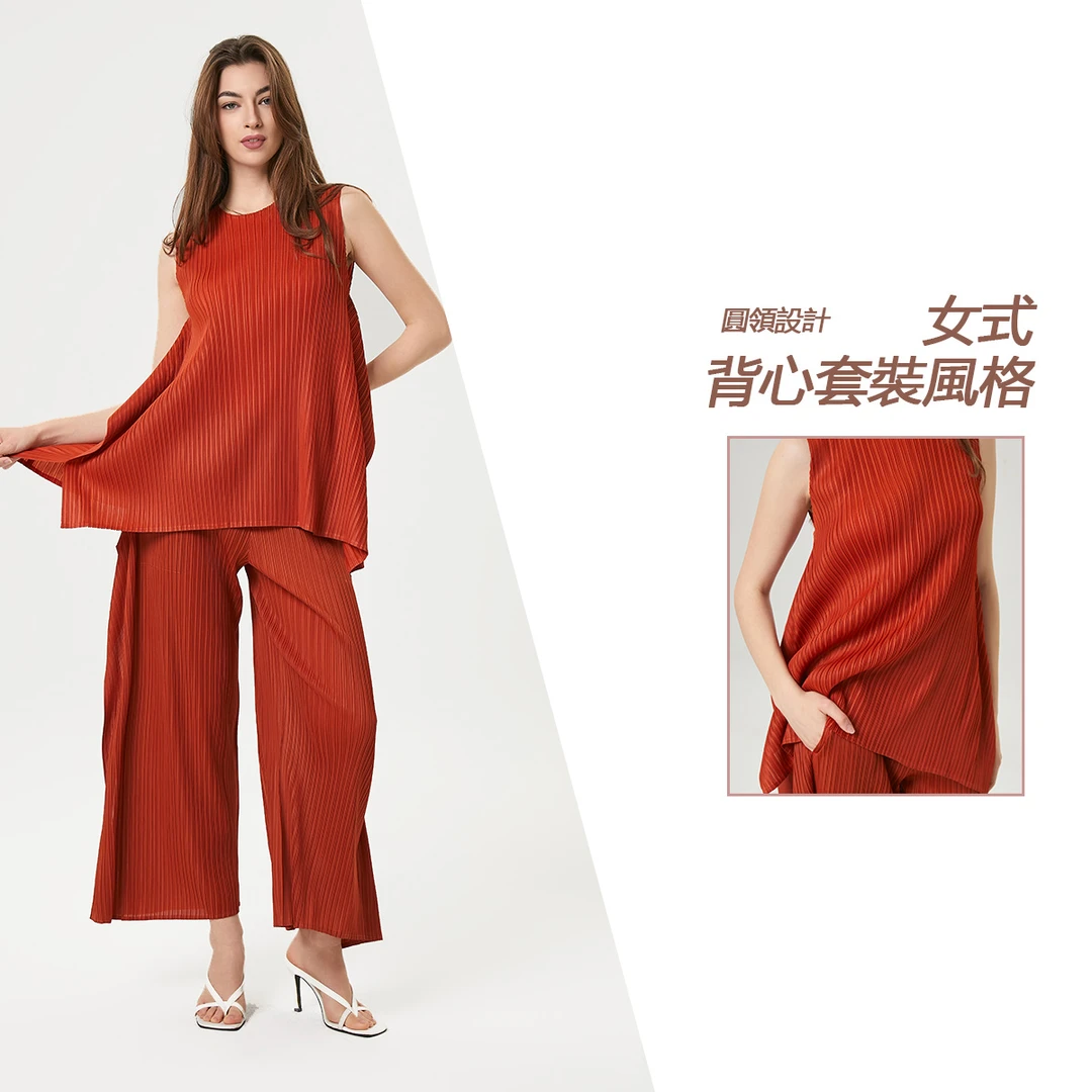 焕褶衣2025无袖内搭褶皱夏宽松设计感上衣仙女装