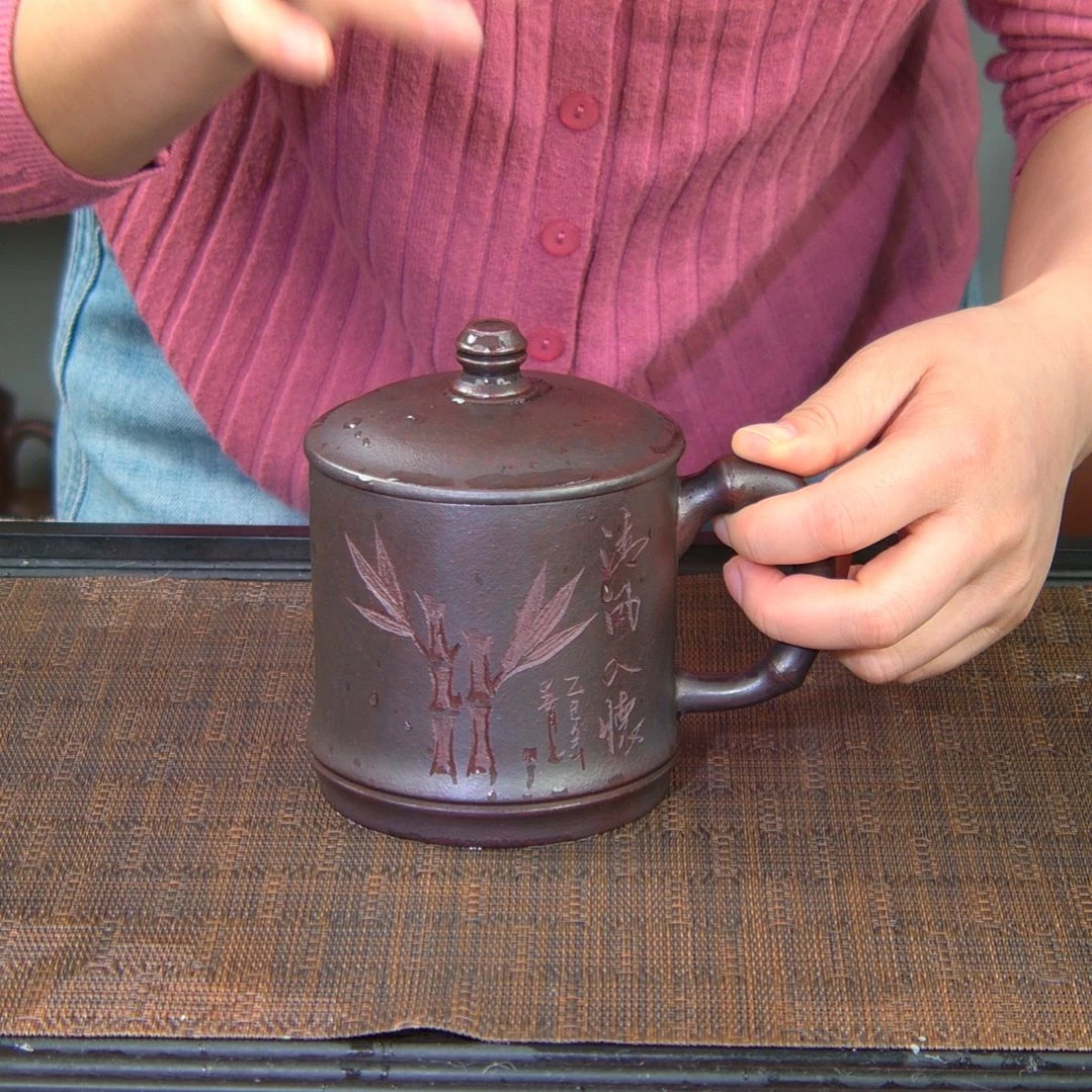 紫砂茶杯原矿紫砂