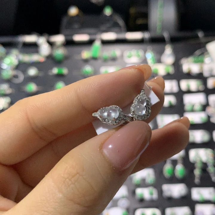 翡翠银S925镶嵌戒指
