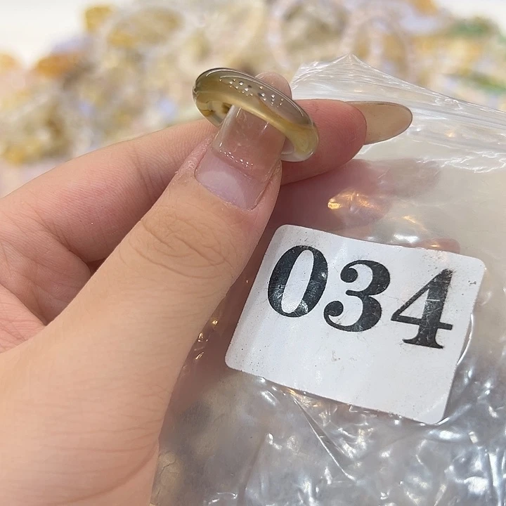 合金戒指玛瑙/玉髓34港14