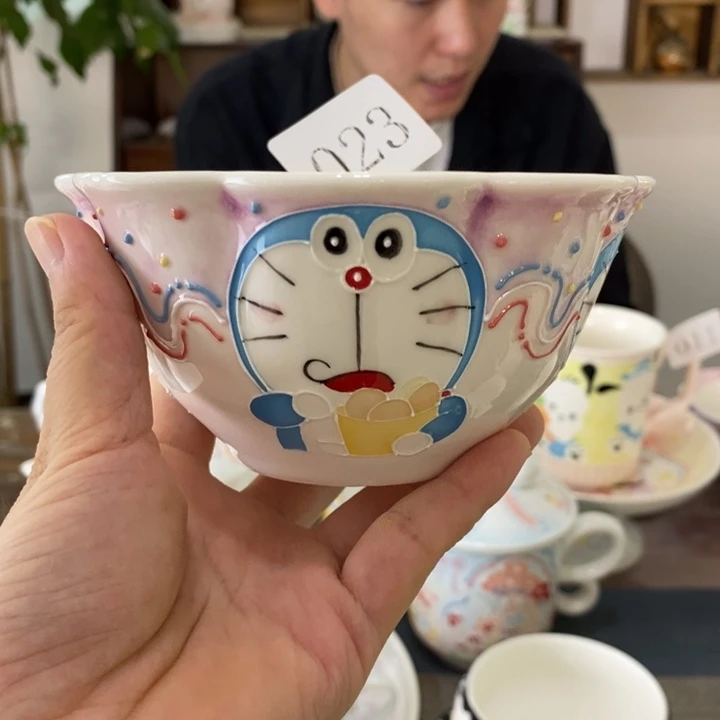 瓷片景德镇釉下彩手绘