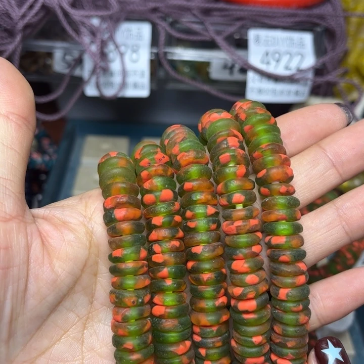 玻璃颈饰7574甜甜圈一条