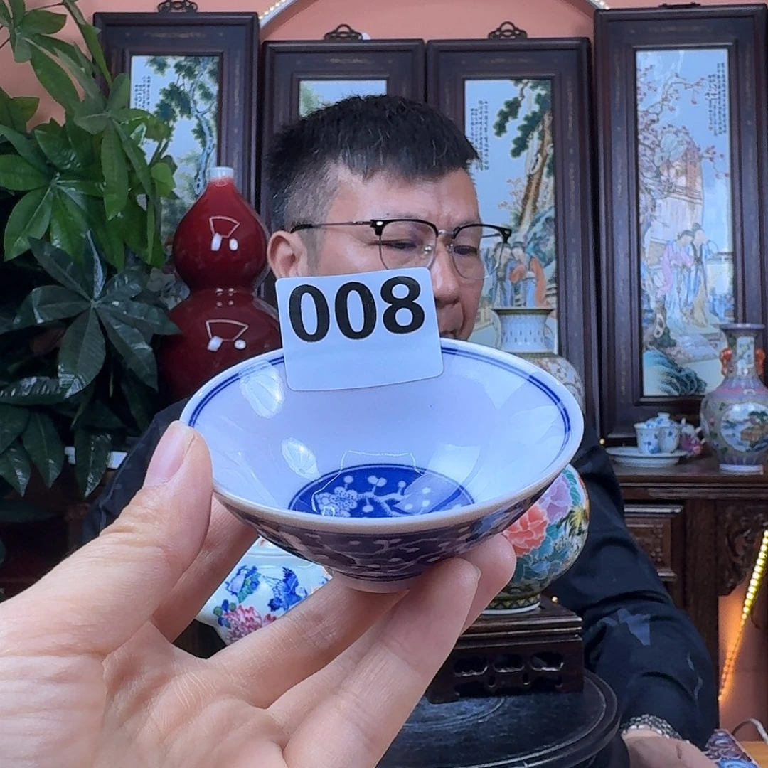 摆件陶景德镇陶瓷手工杯子