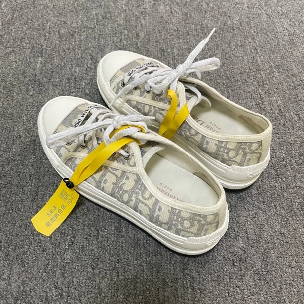 95新 DIOR/迪奥 厚底Oblique 印花刺绣时尚板鞋 35/4047