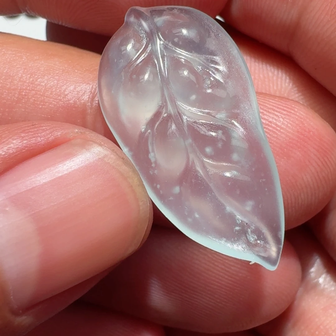 翡翠未镶嵌颈饰一*王天然翡翠叶子