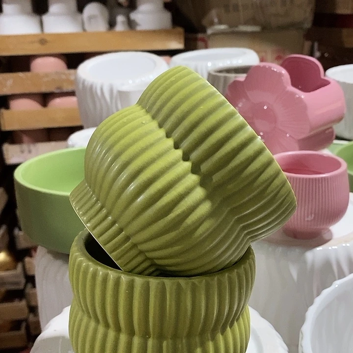 摆件陶陶盆有孔 瑕疵介意勿拍