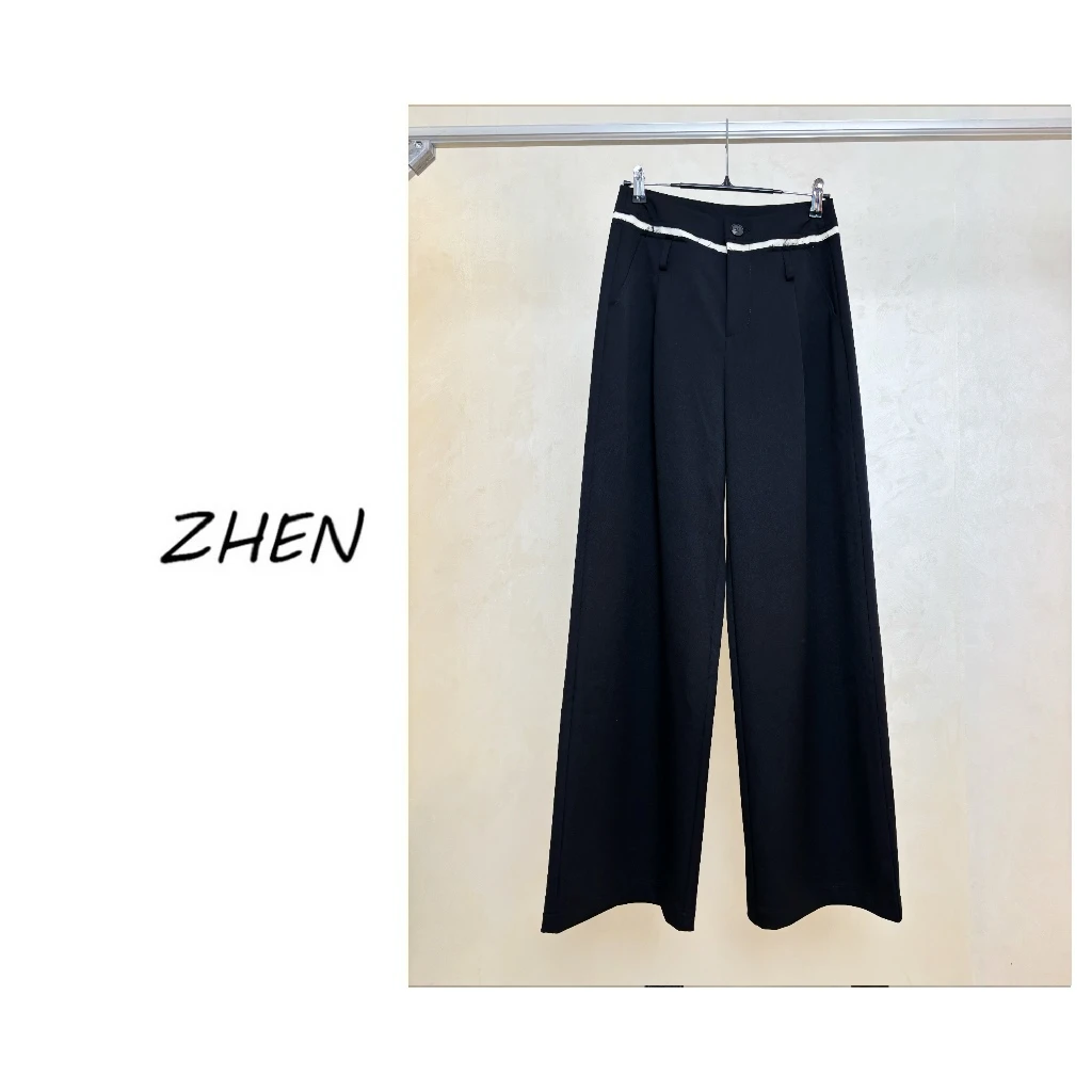 【ZHEN】25Y00172 2025经典休闲裤直筒显瘦小众设计师款