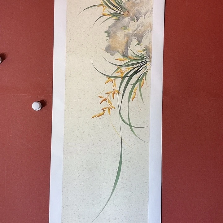 国画听兰老师花鸟