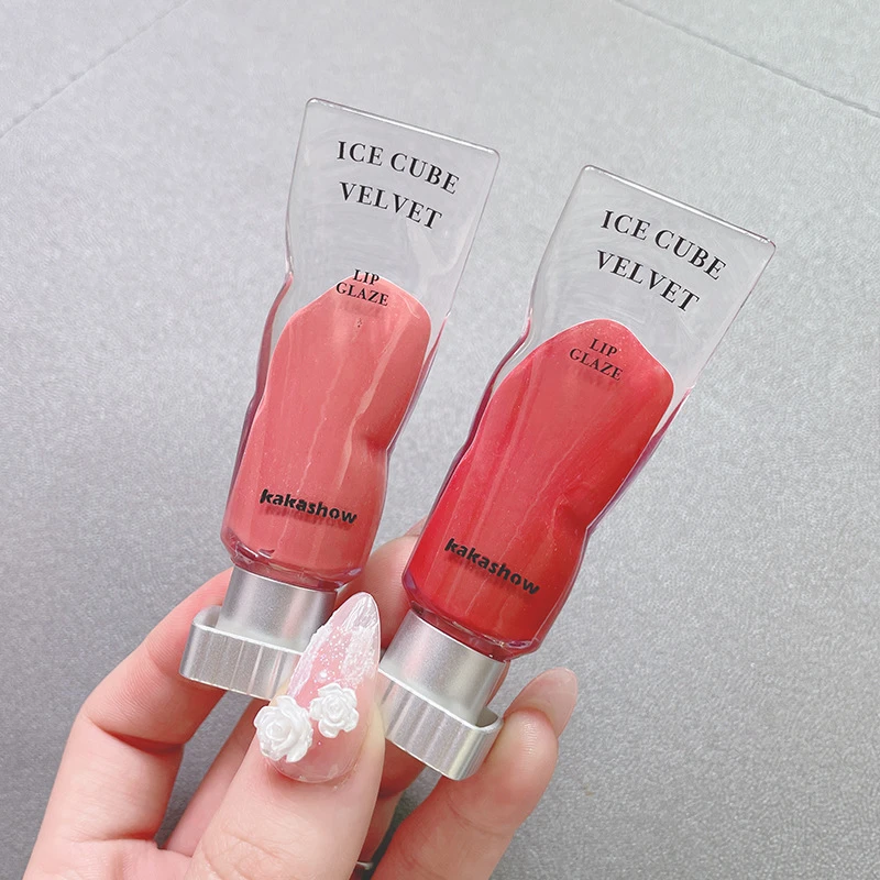 冰块丝绒唇釉雾面唇泥显白慕斯口红橘棕奶咖唇蜜泥纯欲小众学生女