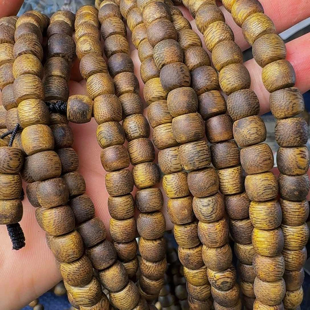 沉香手串陆河老型鼓珠卡七多样性发一