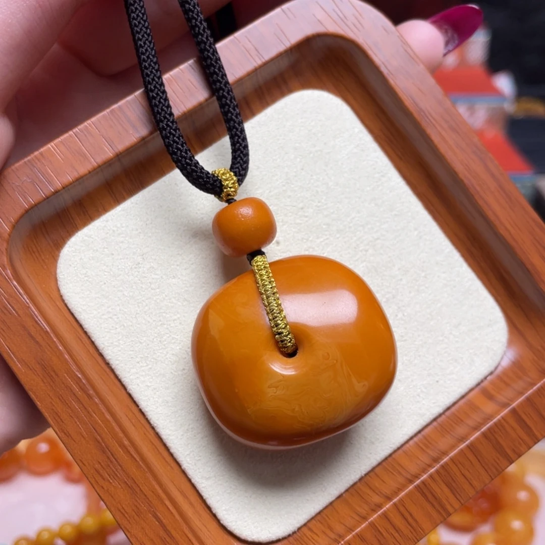 蜜蜡未镶嵌颈饰项链