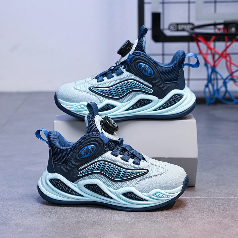 儿童篮球鞋夏季透气单网中大童休闲鞋6-12岁女童跑步运动鞋子