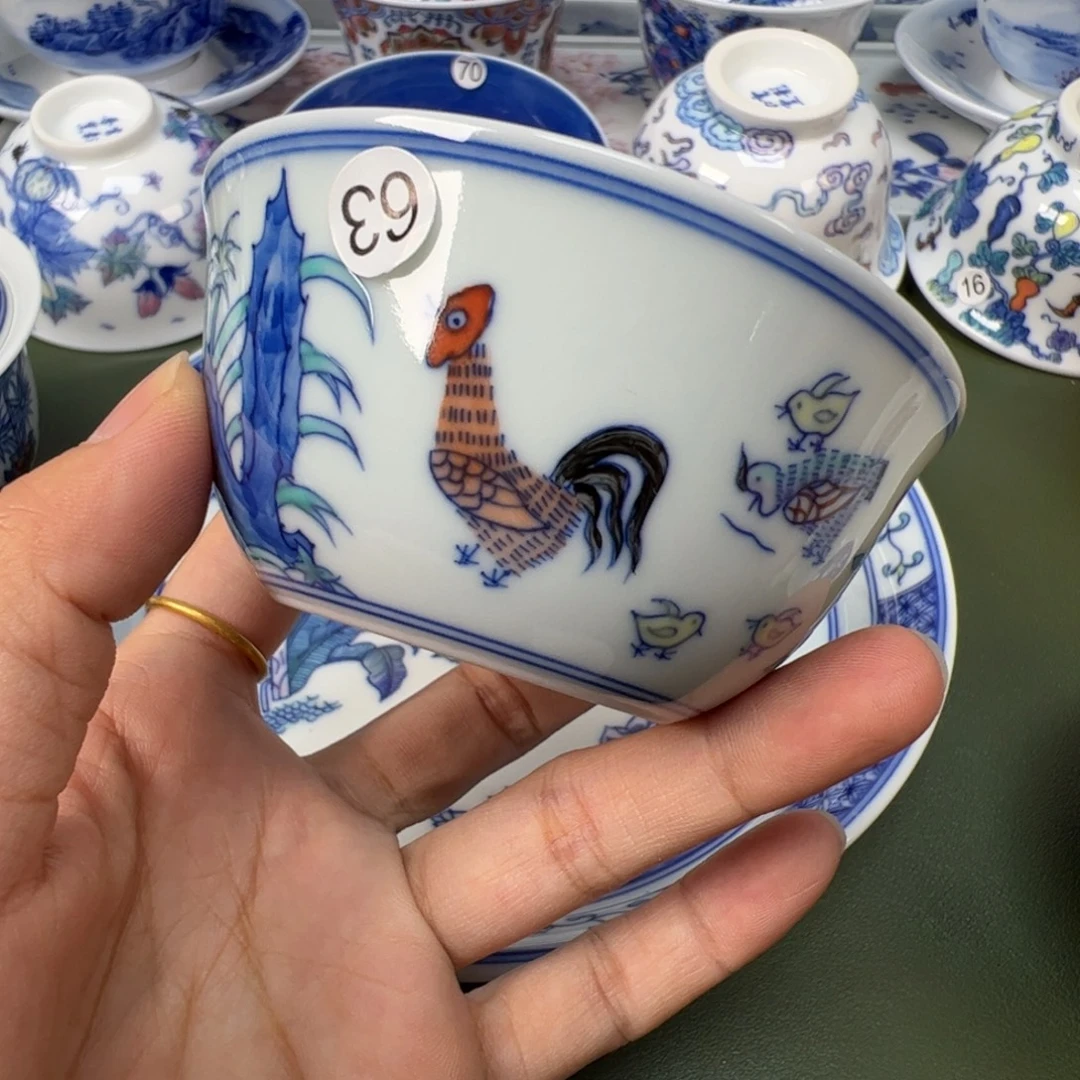 陶瓷景德镇纯手工纯手绘茶具木木63