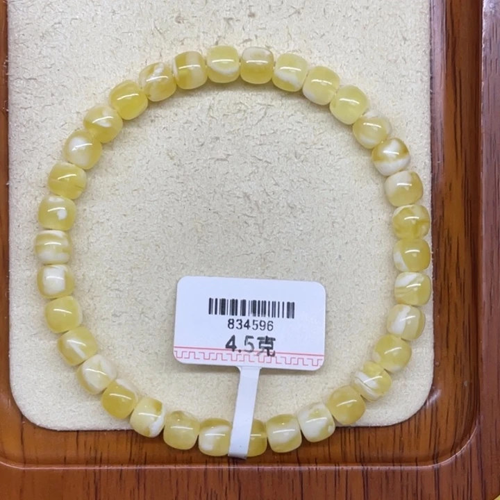 琥珀未镶嵌手链蜜蜡