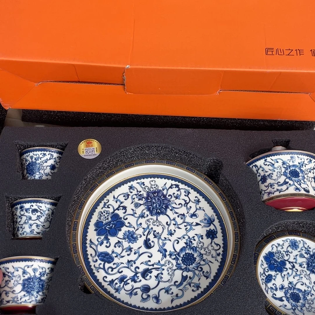 景德陶瓷盖碗茶具