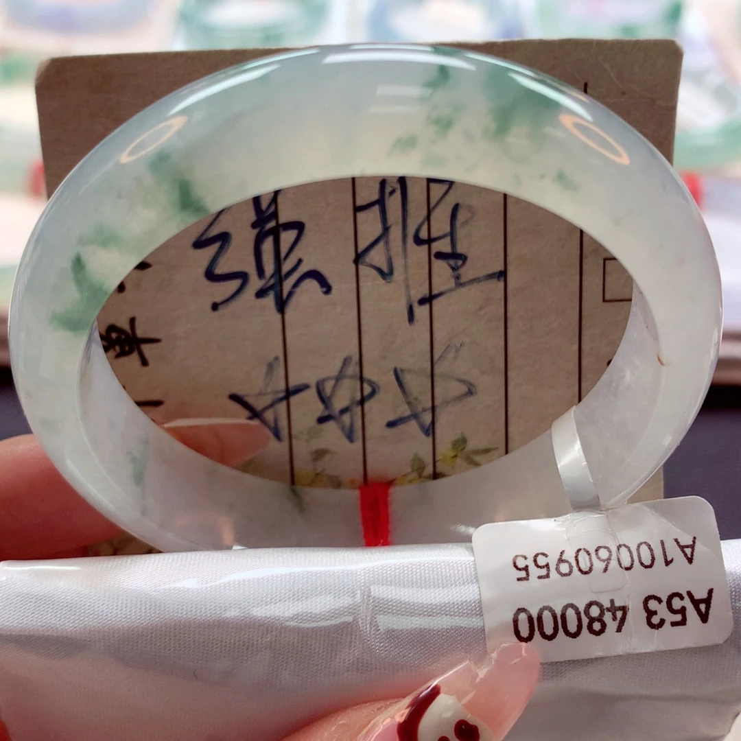 翡翠手镯未镶嵌（莫莫26）53正22号