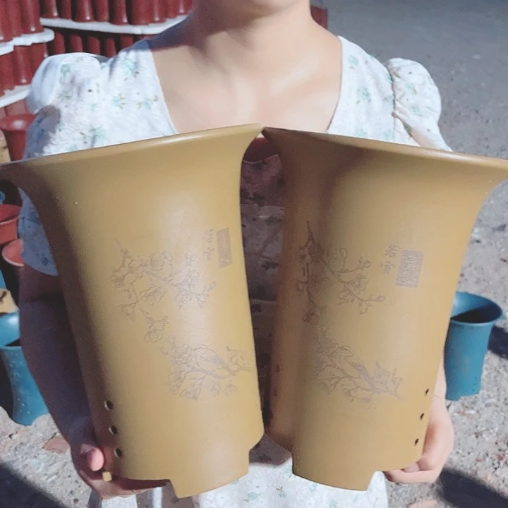 宜兴紫砂精品花盆