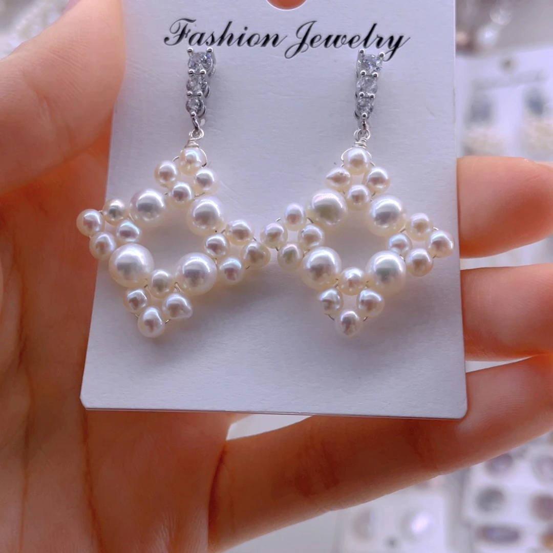 未镶嵌耳饰淡水珍珠