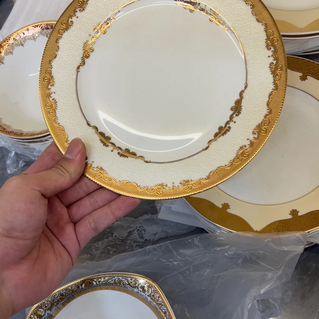 瓷片8寸平盘两个一单打包