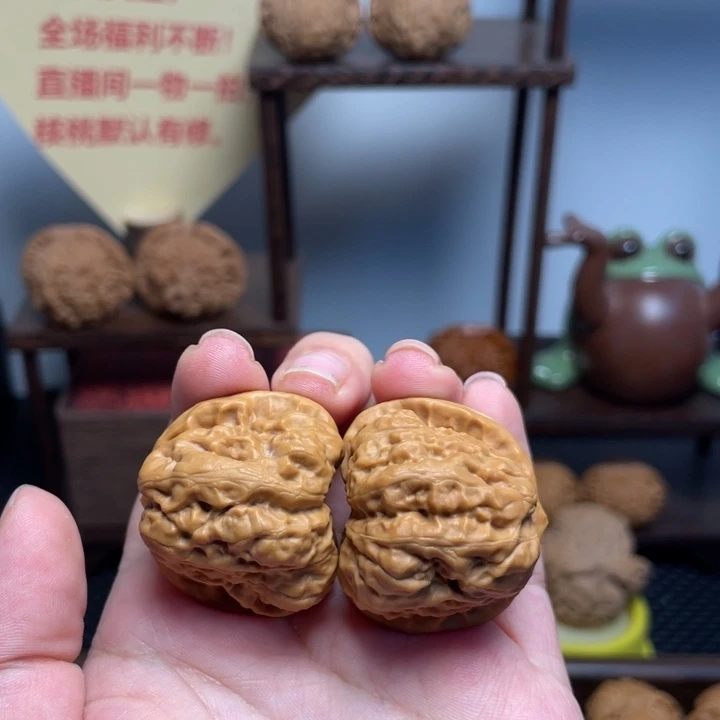 文玩核桃把件蛤蟆33闪21