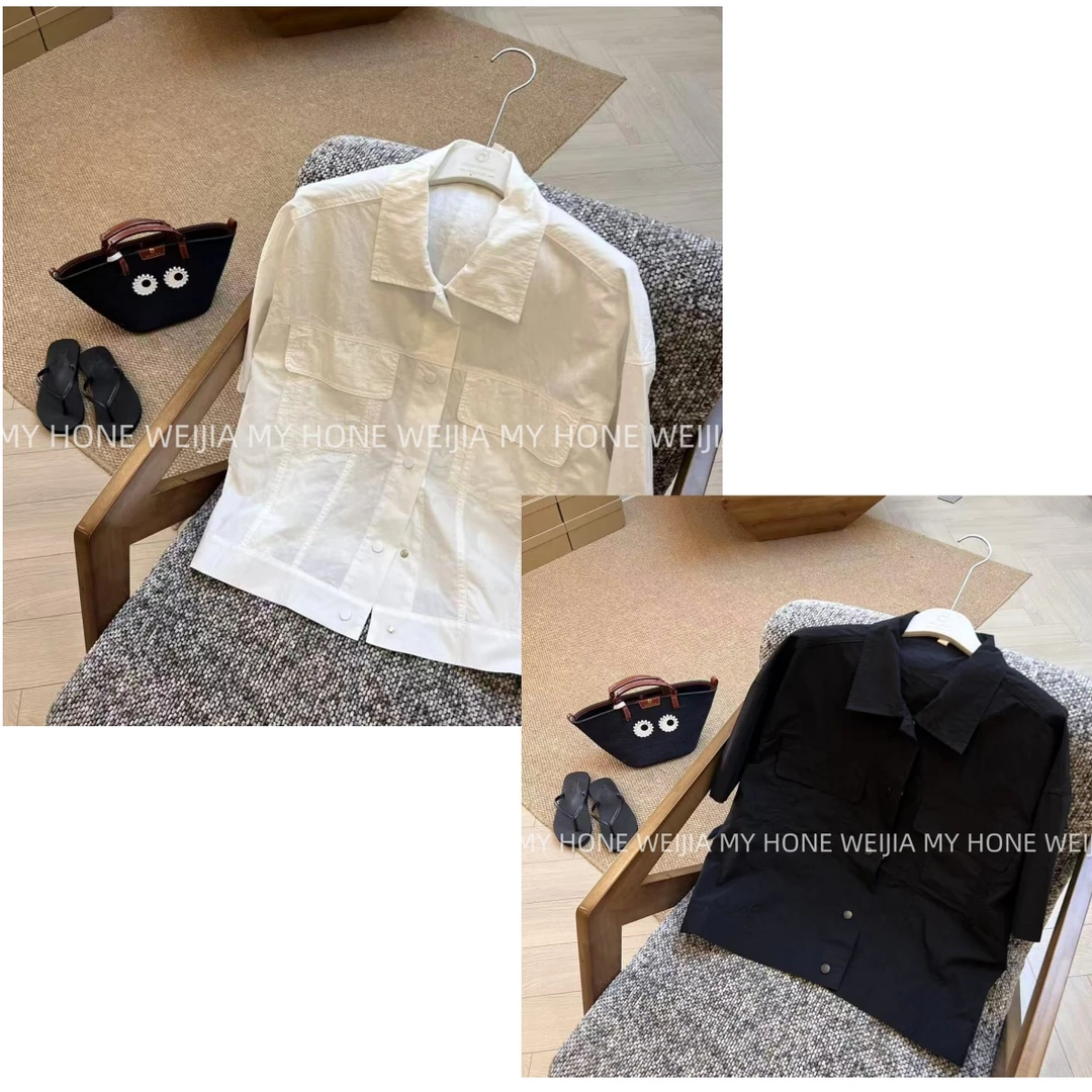 【WJ】夏款  祝 0301 俩色时尚衬衫（均码)