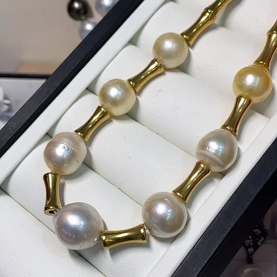 未镶嵌海水珍珠颈饰12-14