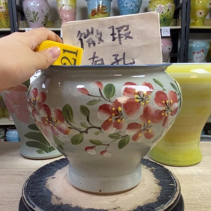 景德镇高温陶瓷花盆