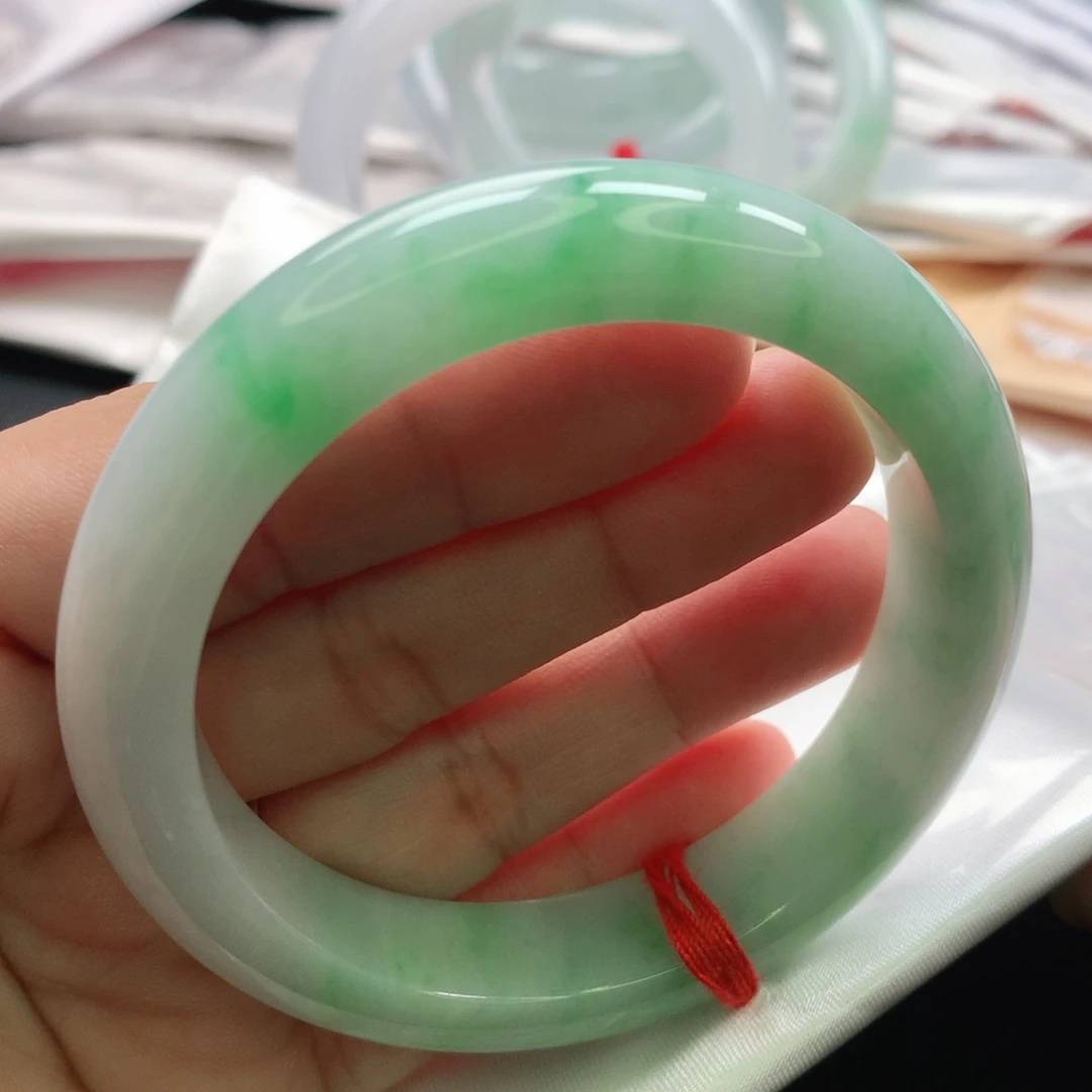 翡翠未镶嵌手镯缅甸54.55