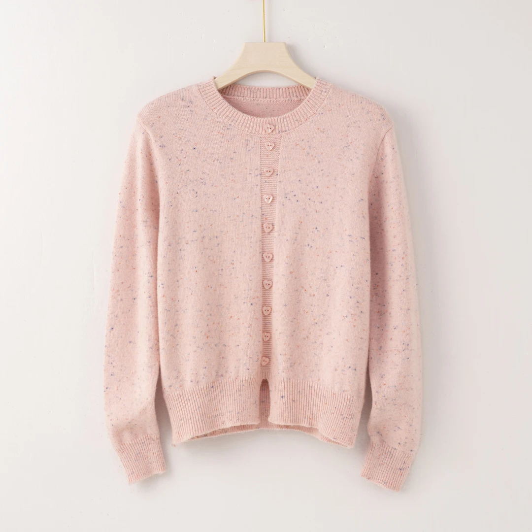 【特价-占单者限购】Q2791 甜美风爱心扣针织开衫，温柔之选